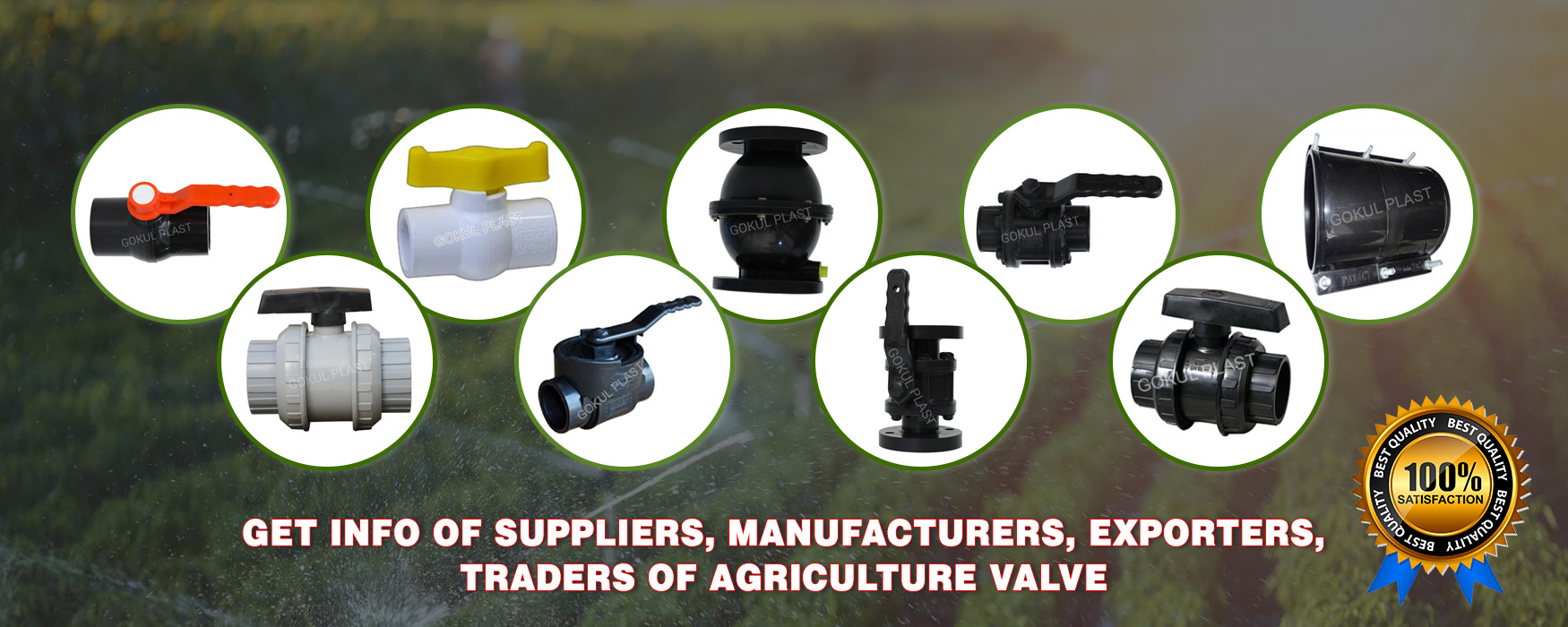 agriculture ball valves exporters in USA