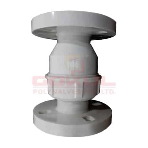 PP non return valve flange end