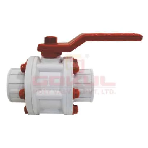 PP screwed end ball valve