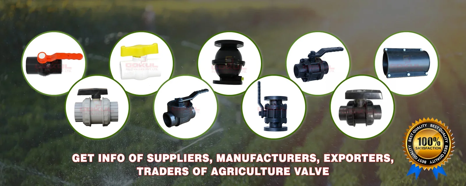 agriculture ball valves exporters in USA